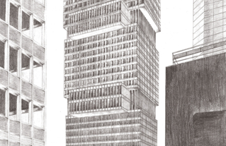 Dessin : Oscar Lauchaud. Studio P7/9, ENSA Paris-Malaquais, 2023-2024.